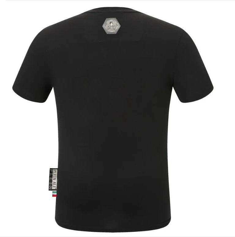 Designer Rhinestone blue crown T-shirt men casual men's gifts T-shirt top tees 2024 man fashion