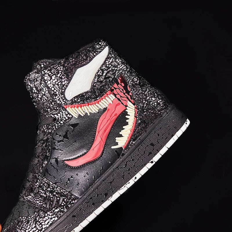 Marvel Venom Spider Man original design trendy shoes new sneakers board shoes all-match men's increase in height
