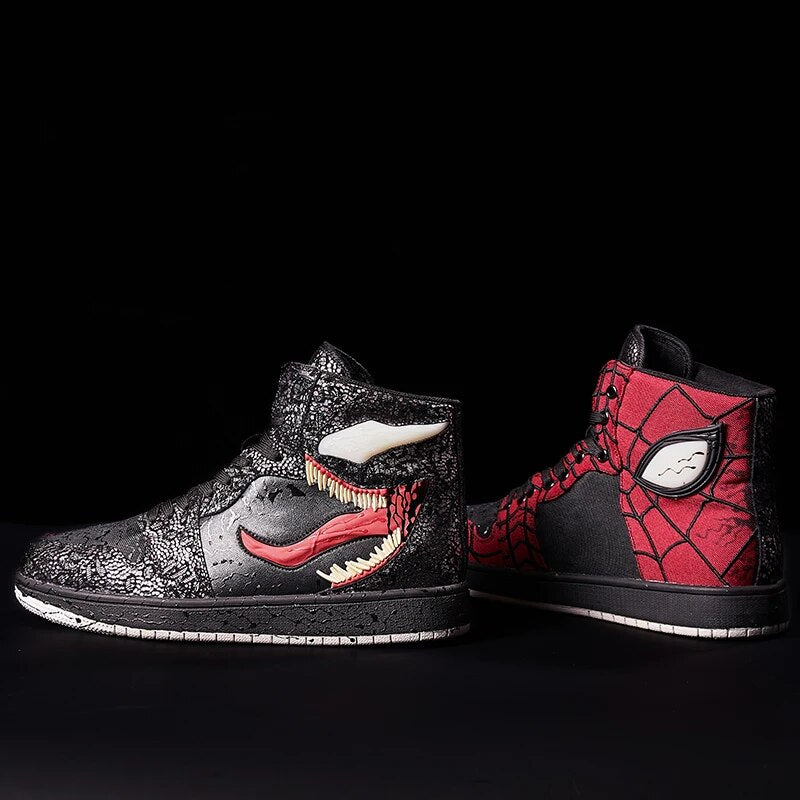 Marvel Venom Spider Man original design trendy shoes new sneakers board shoes all-match men's increase in height