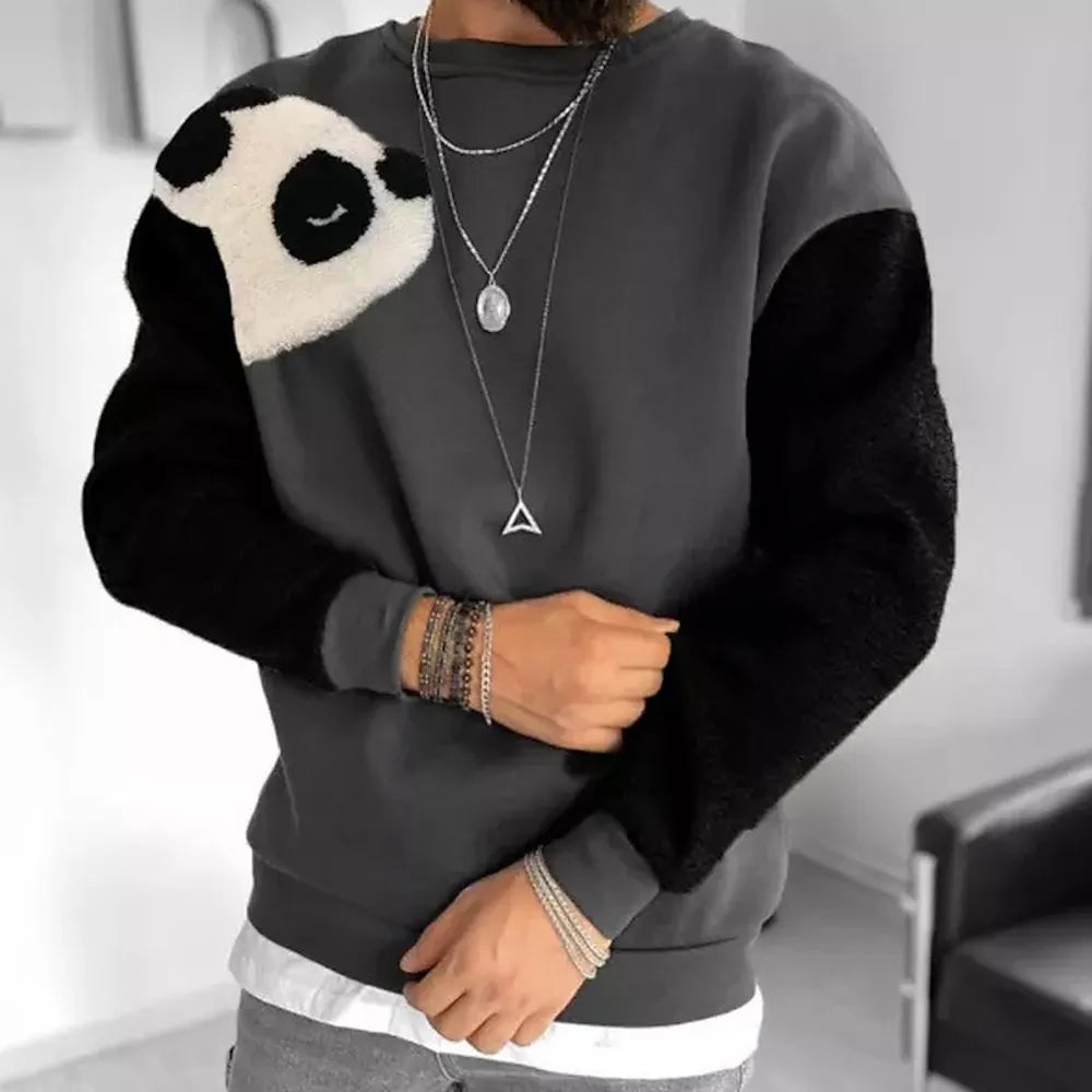 Men's Sweatshirt Pullover Crew Neck Bear Prints Print Daily Sports Holiday 3D Print Basic Streetwear Spring Hoodie Sweatshirts