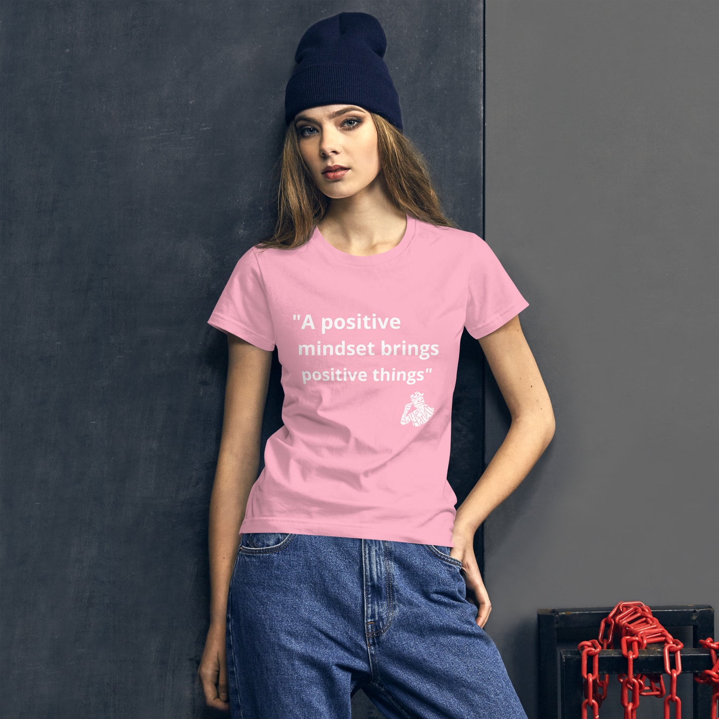 A positive mindset sleeve t-shirt