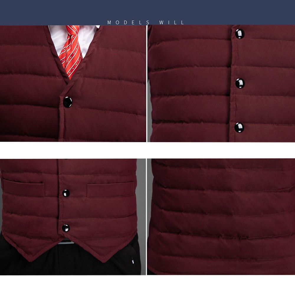 6XL 7XL 8XL Plus Size Mens Down Vest Jacket Men Autumn Warm Sleeveless Jackets Male Winter Casual Waistcoat Homme Brand Clothing