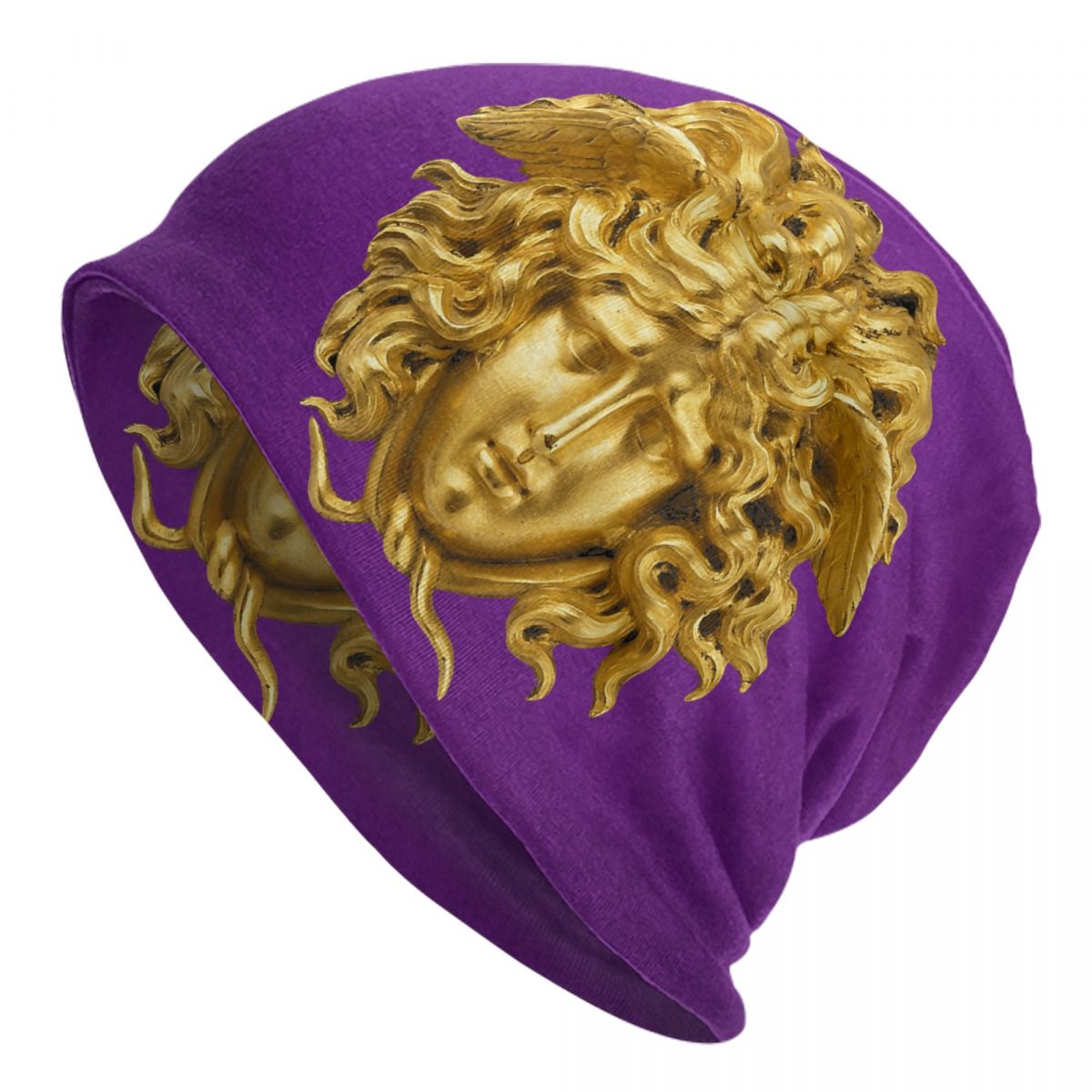 Halloween Snake Hair Greek Mythology Medusa Head Skullies Beanies Caps Streetwear Winter Warm Knit Hat Adult Unisex Bonnet Hats