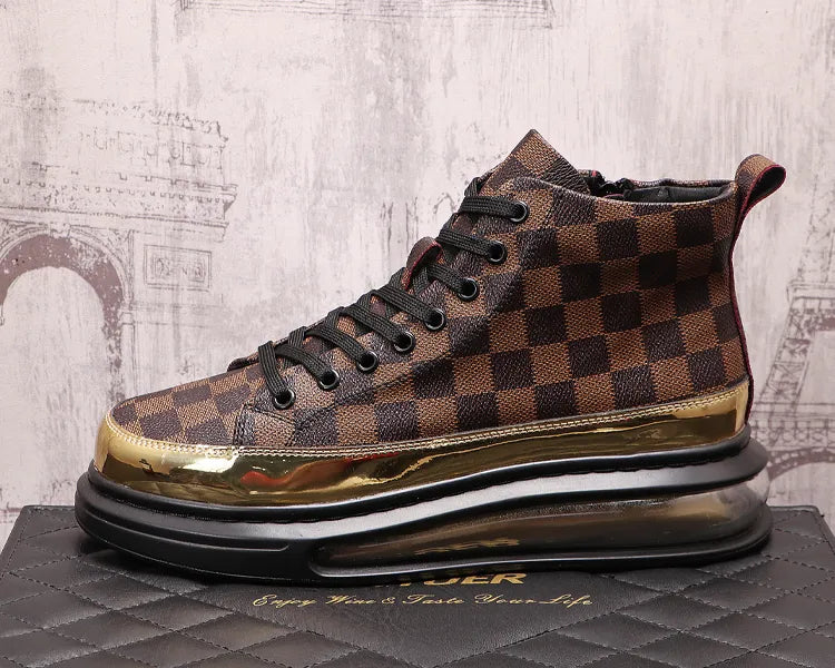 Luxury Driving Men Flat Boots Dress Shoes Zapatillas Hombre Fashion Pu Casual Sequins Love