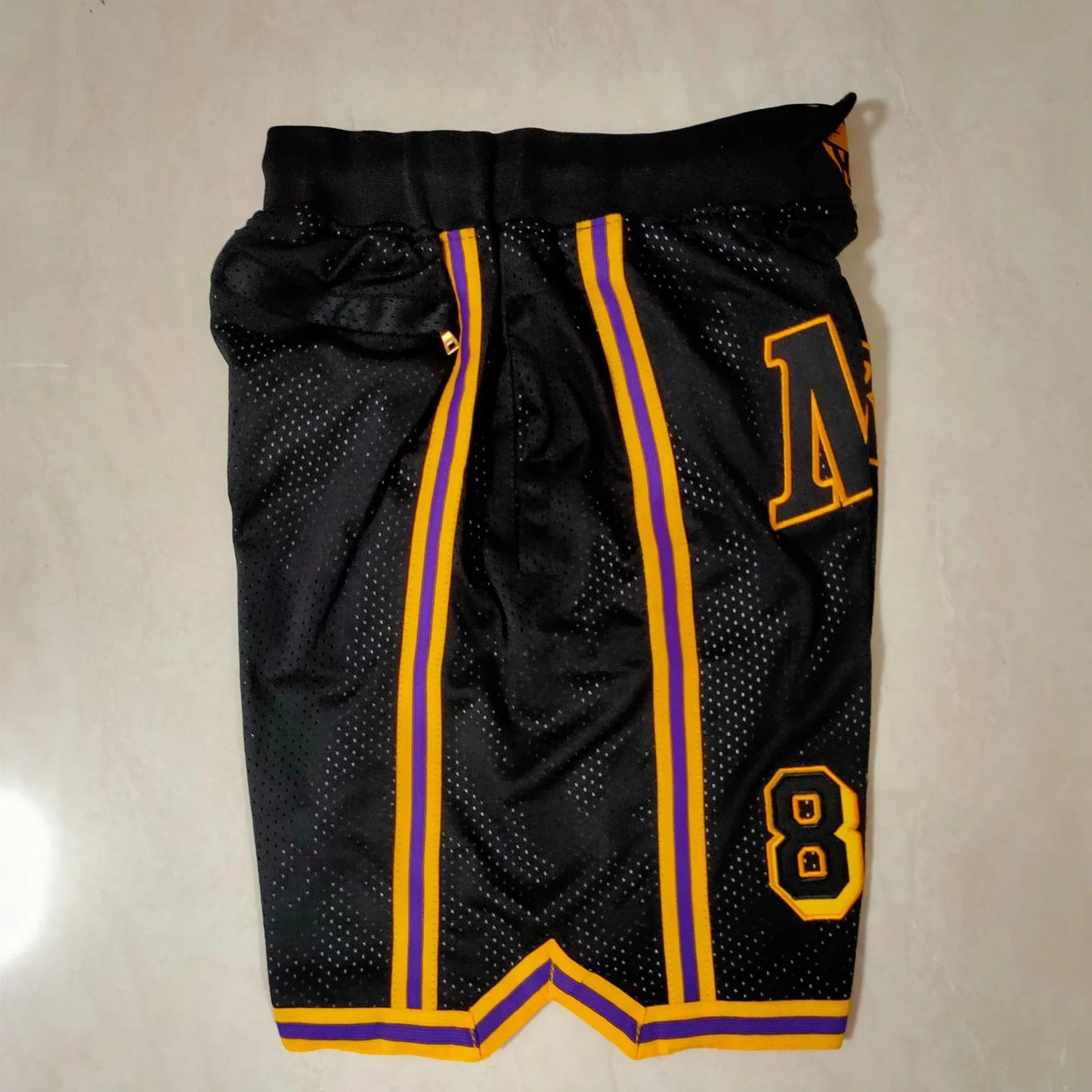 Summer Men's Embroidery Basketball Shorts Sewing Zip Pocket Breathable Loose Comfortable Outdoor Sport Pants