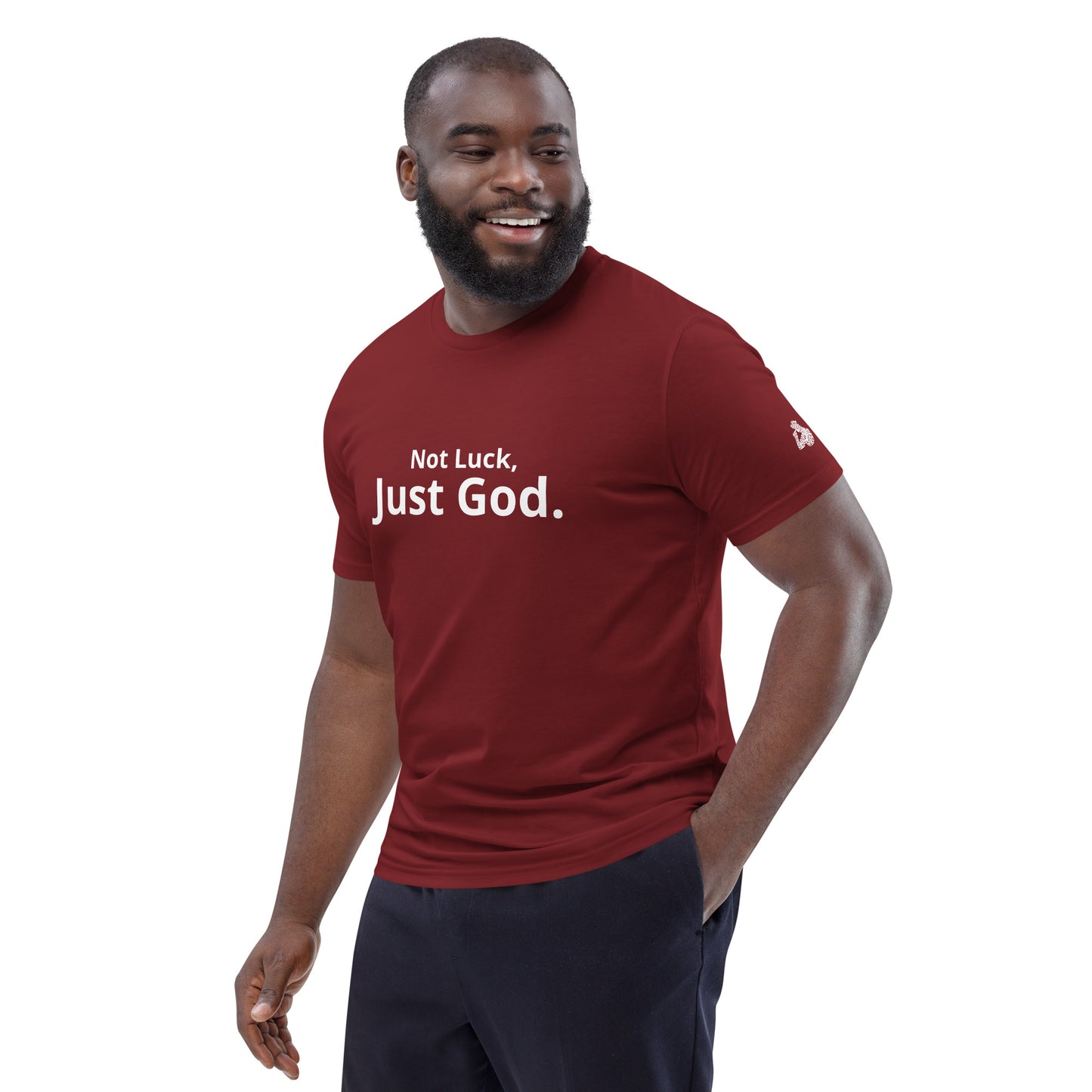 Not Luck, Just God organic cotton t-shirt