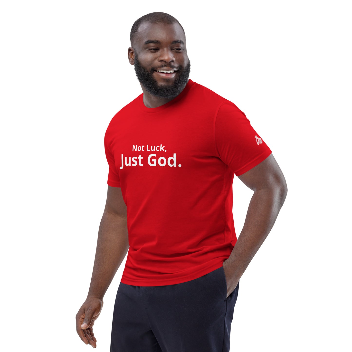 Not Luck, Just God organic cotton t-shirt