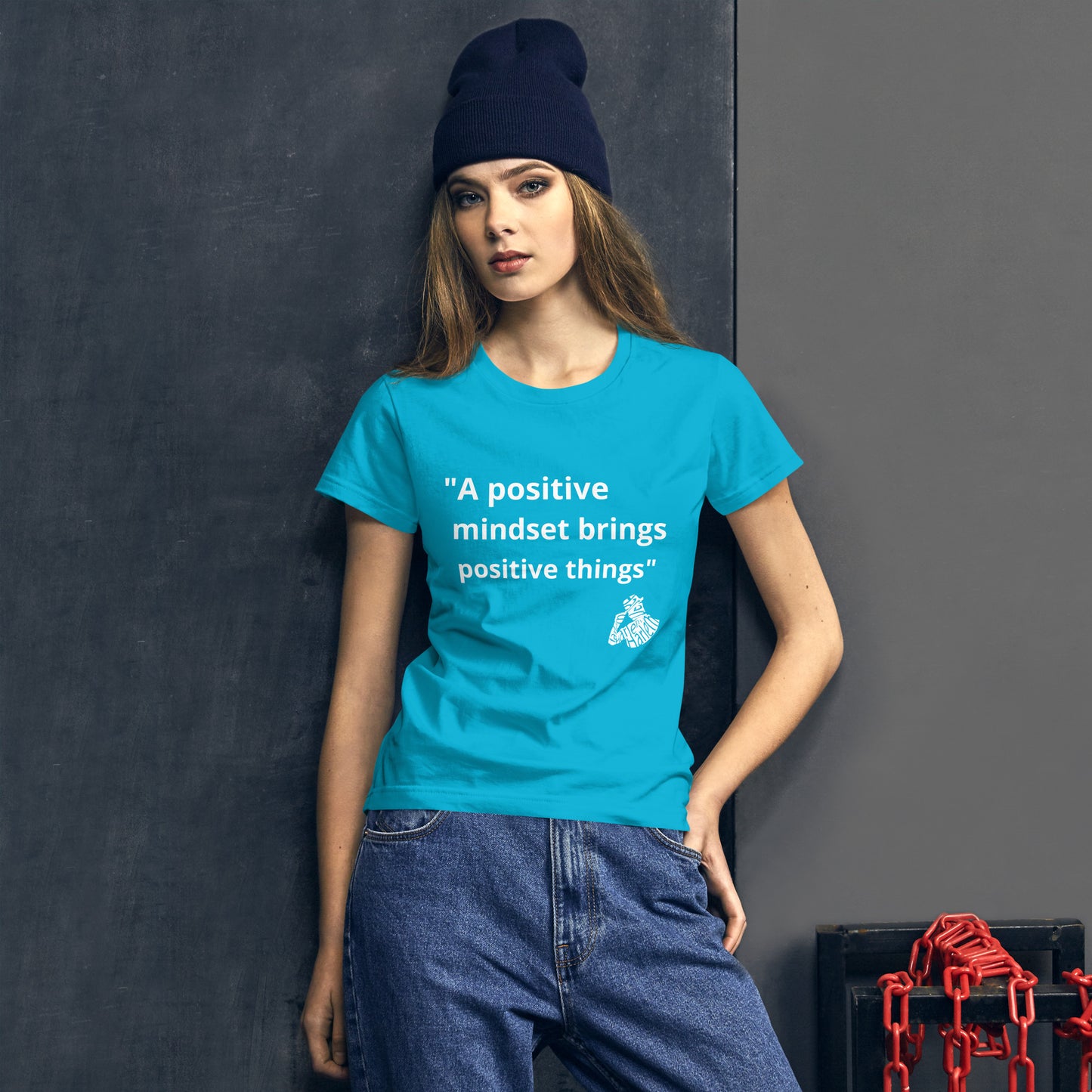 A positive mindset sleeve t-shirt