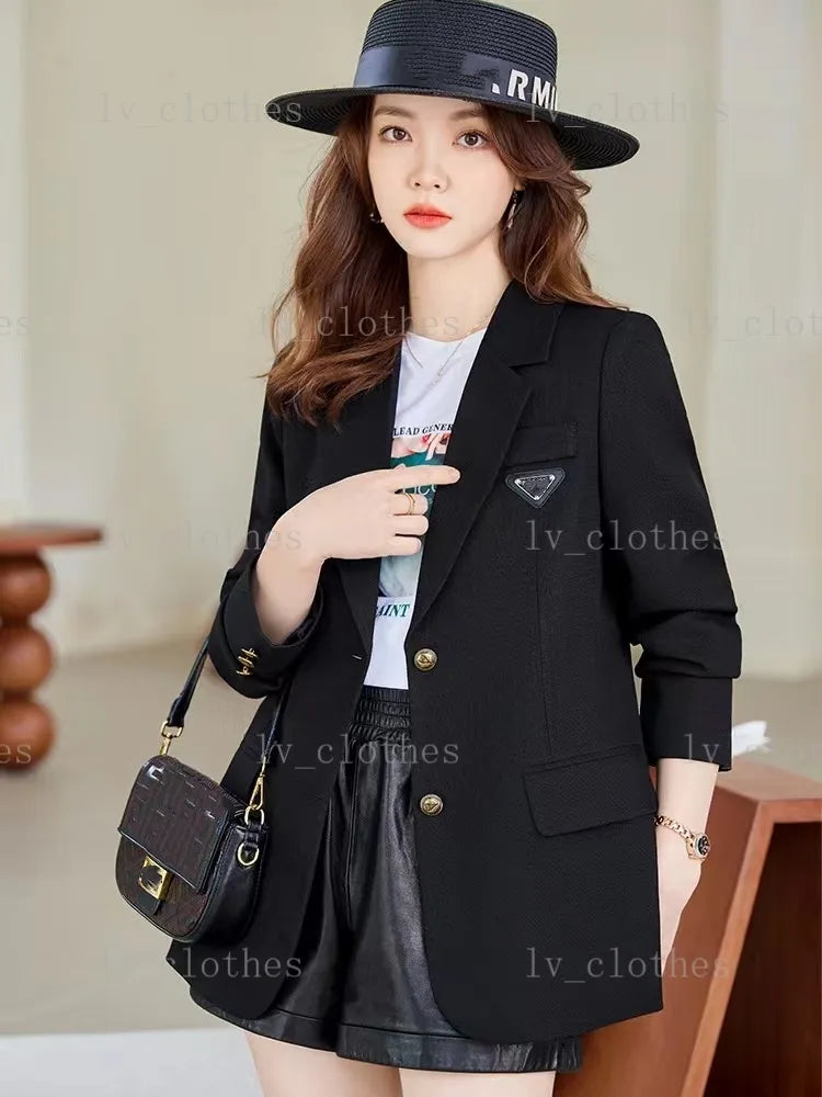 Top Designer Women's New Style Women's Jacket Casual Suit Style Belt Tight Chest Women's Slim Fit Fashion Sexy Short Coat Girl Warm Windbreaker S-L