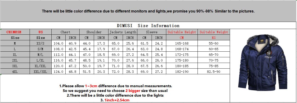 DIMUSI Winter Men's Bomber Jacket Casual Outdoor Hiking Windbreaker Thermal Hooded Coats Male Fleece Warm Parkas Clothing
