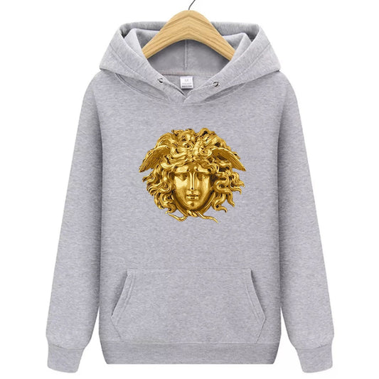 2022 Spring Autumn Halloween Snake Hair Greek Mythology Medusa Head Men's Hoodie Men's Hoodie Women's Sweatshirt