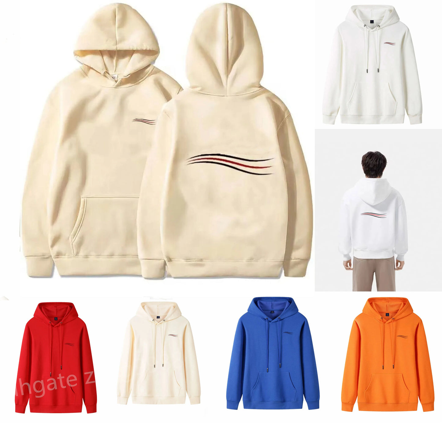 Homme Hooded Sweatshirts Mens Women designer hoodie Mens Clothing High Street Print Hoodies Pullover Winter Sweatshirts S-3XL