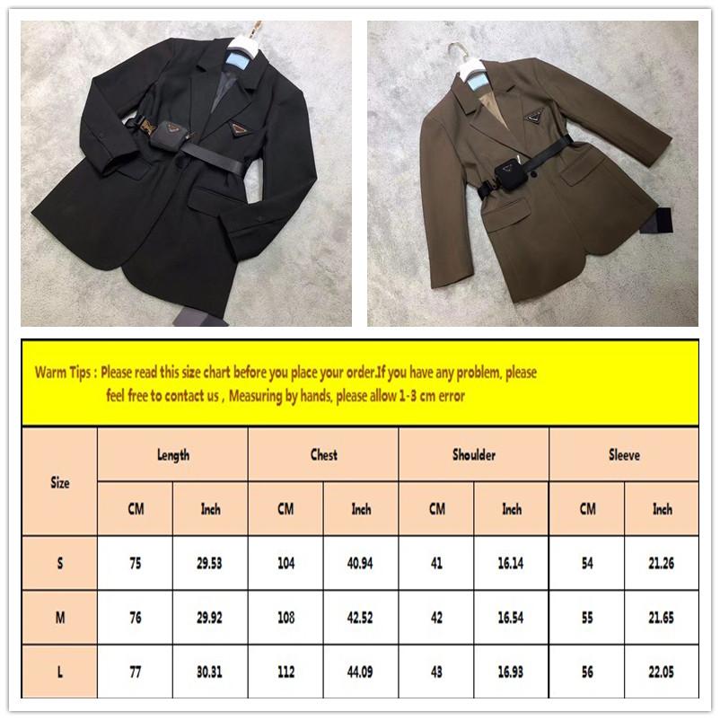 Top Designer Women's New Style Women's Jacket Casual Suit Style Belt Tight Chest Women's Slim Fit Fashion Sexy Short Coat Girl Warm Windbreaker S-L